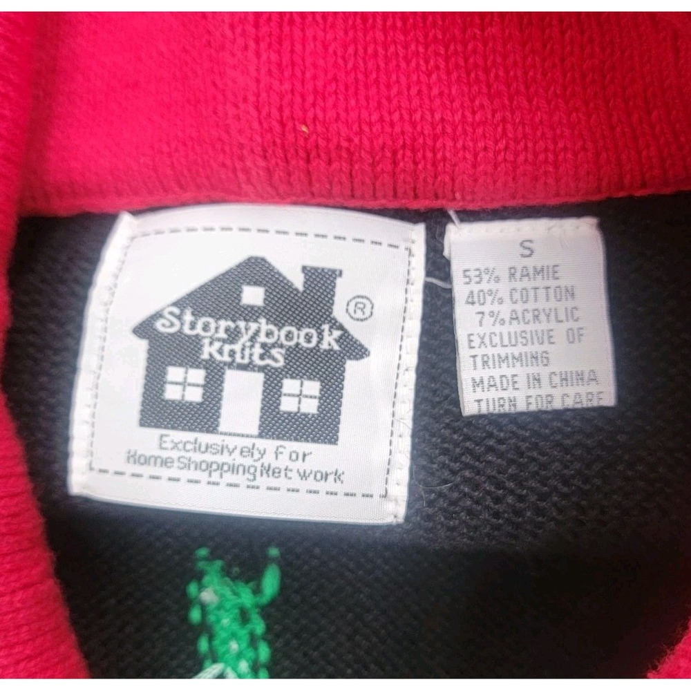 Storybook Knits Sweater Embroidered Cat Russian Nesting Doll Cardigan Size Small - Picture 7 of 11